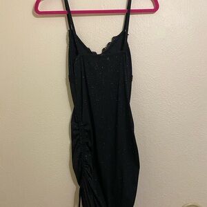 black sparkley, lace mini dress🕷️